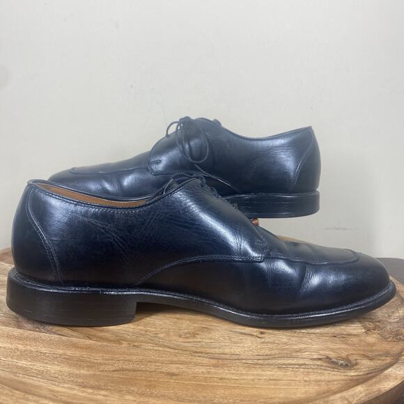 Allen Edmonds Burton Mens Black Size 9.5 Leather Oxford Dress Shoes - Picture 6 of 9